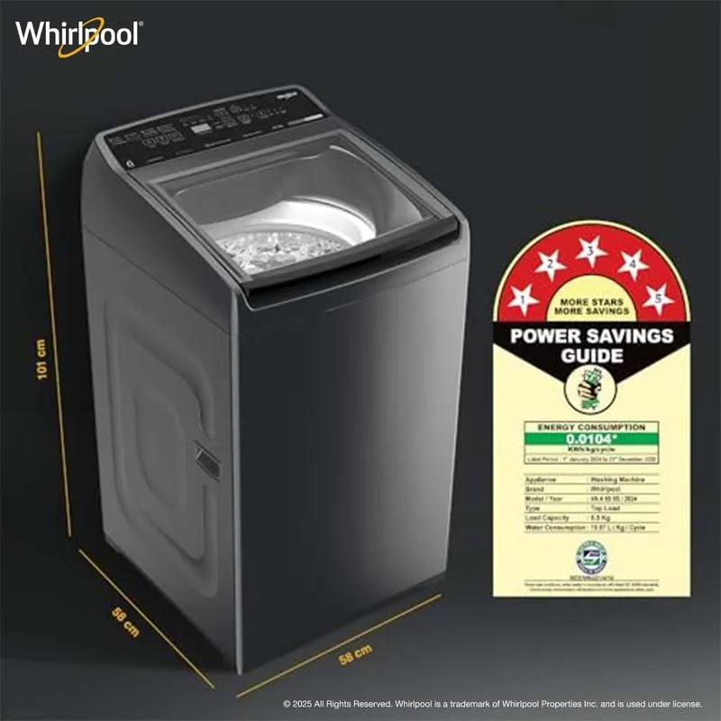 Stainwash Royal Plus 6.5kg 5 Star Fully Automatic Top Load Washing Machine with In-Built Heater - Image 2