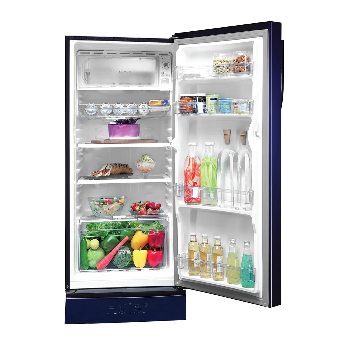 Haier 190L 2 Star, Marine Winestone Finish Direct Cool Single Door Refrigerator with Base Drawer - Image 3